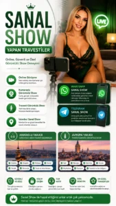 İstanbul'da Sanal Show Yapan Escort Travestiler