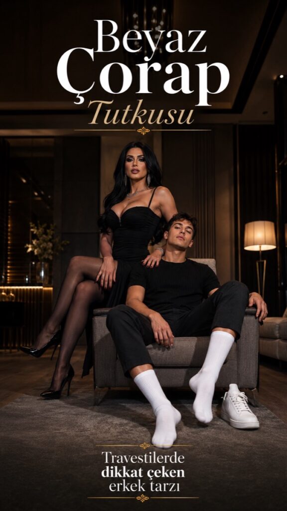 Travestilerde Beyaz Çorap Fantezisi