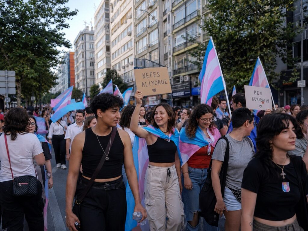 12. Trans Onur Yürüyüşü Gününden Bir Kare